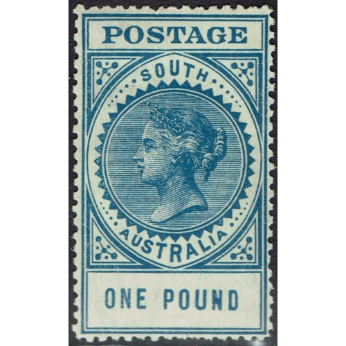 SOUTH AUSTRALIA 1904 QV THICK POSTAGE £1 PERF 12½ Bild