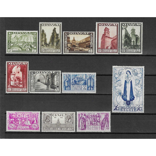 BELGIUM 1933 SG 633 644 MNH Bild