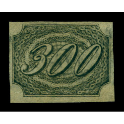 BRAZIL 1844 INCLINADOS 300reis black Scott No 12 used VF RARE