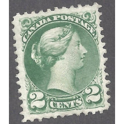 Kanada Nr. 36e, Pracht (VF), postfrisch (MINT), Originalgummi (OGH), 2 Cent Grün, „Small Queen“-Ausgabe, Zähnung 11,5 x 12, Katalogwert 1.000 $ Kanada Nr. 36e, Pracht (VF), postfrisch (MINT), Originalgummi (OGH), 2 Cent Grün, „Small Queen“-Ausgabe, Zähnung 11,5 x 12, Katalogwert 1.000 $