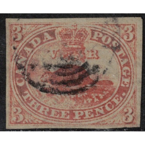 Showing image for Canada #1 Very Fine Used With Light Target Cancel w cert