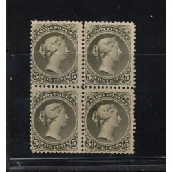 Canada #26iv Mint Fine - Very Fine Block Full Original Gum Lightly Hinged Canada #26iv Mint Fine - Very Fine Block Full Original Gum Lightly Hinged