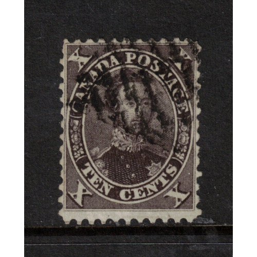 Canada #16 Used Fine+ Black Brown Perf 11.75 True Rich Color Bild