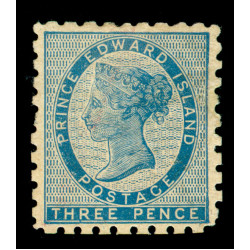 CANADA PRINCE EDWARD SG No 3 P9 1861 MINT OG H VF CANADA PRINCE EDWARD SG No 3 P9 1861 MINT OG H VF