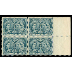 CANADA SC No 58 MARGINAL BLOCK JUBILEE MINT OG NH SCARCE CANADA SC No 58 MARGINAL BLOCK JUBILEE MINT OG NH SCARCE