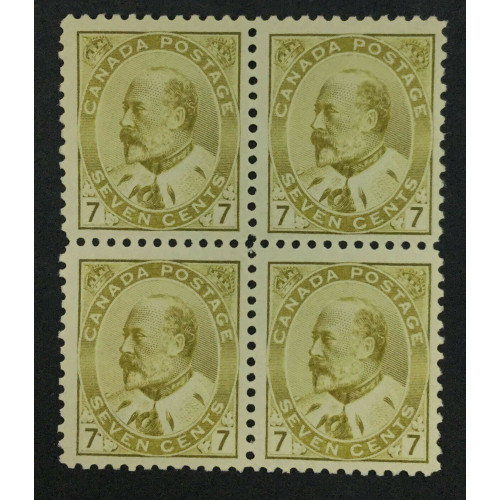 CANADA SC No 92 1903 BLOCK MINT OG NH cert Bild