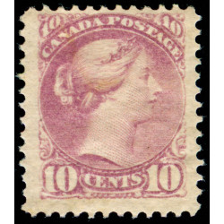 CANADA STAMPS No 40b MINT OG LH LILAC ROSE CANADA STAMPS No 40b MINT OG LH LILAC ROSE