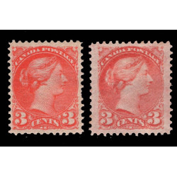 CANADA STAMPS SC No 41, 41a 1888-97 MINT OG H CANADA STAMPS SC No 41, 41a 1888-97 MINT OG H