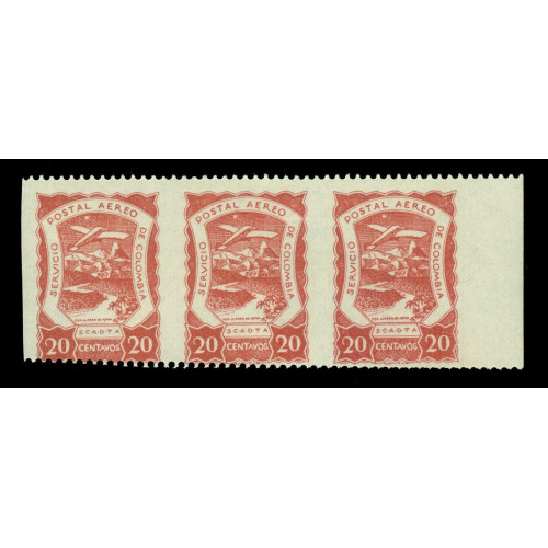 COLOMBIA-1860-Arms-of-New-Granada-5c-yellow-Scott--No--14-mint-MH-VF+-stamp image