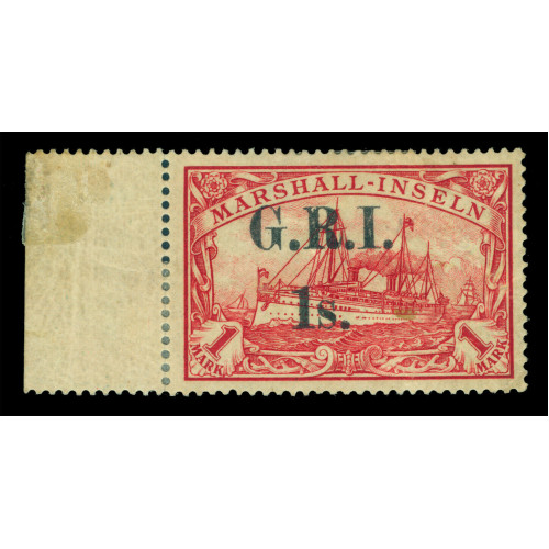 German-Colonies--NEW-BRITAIN-G.R.I.-Marshall-Is-1sh-1mk-Sc-No--39-mint-MH-BPA-cert Bild