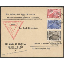 Germany-1933-Zeppelin-Mi355-Chicagofahrt-CV1500++-Cover-Wanne-Sieger-Esta Germany-1933-Zeppelin-Mi355-Chicagofahrt-CV1500++-Cover-Wanne-Sieger-Esta