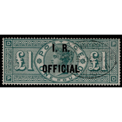 Showing image for GB-QV-SG-O16--SCARCE-£1-green--FINE-USED