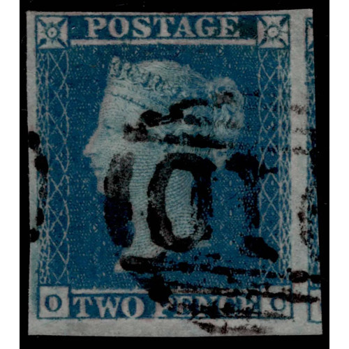 GB-QV-SG15aa--SCARCE-2d-violet-blue--FINE-USED-THICK-LAVENDER-PAPER-EI image