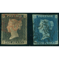 GREAT-BRITAIN--No-1-2--1p-&-2p--used--nice-3+-mgn-examples GREAT-BRITAIN--No-1-2--1p-&-2p--used--nice-3+-mgn-examples