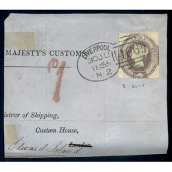 GREAT-BRITAIN--No-7--6p-red-violet--used-on-piece GREAT-BRITAIN--No-7--6p-red-violet--used-on-piece