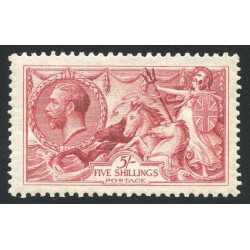 GREAT-BRITAIN-SCOTT-no174a-DE-LA-RUE-1915-5----SEAHORSE-MINT-HINGED GREAT-BRITAIN-SCOTT-no174a-DE-LA-RUE-1915-5----SEAHORSE-MINT-HINGED