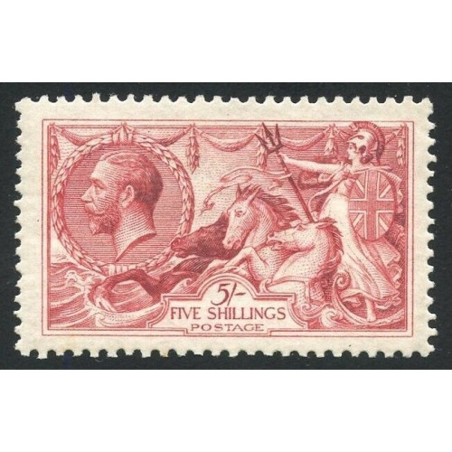 GREAT-BRITAIN-SCOTT-no174a-DE-LA-RUE-1915-5----SEAHORSE-MINT-HINGED image