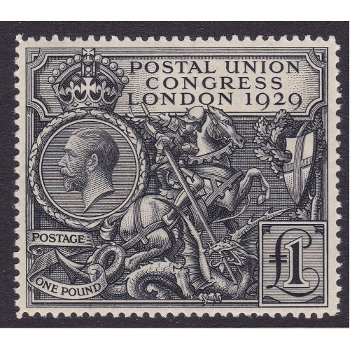 Great-Britain-Scott-209-1929-KGV-1-Pound-P.U.C-VF-MLH Bild