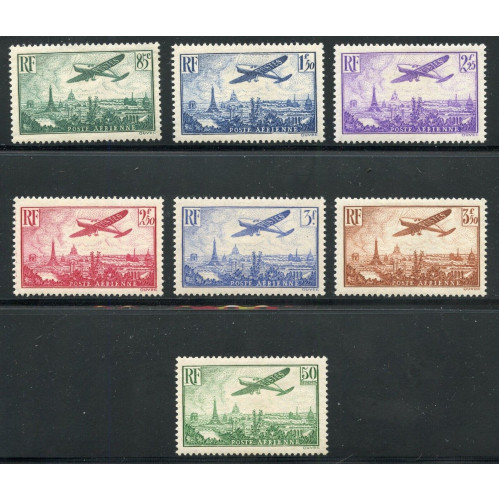 FRANCE SCOTT No C8 14 PLANE OVER PARIS MINT HINGED AS SHOWN Bild
