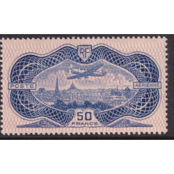 France Sc No  C15  Aircraft  1936 MLH complete airmail issue VF ExF CV $625.00