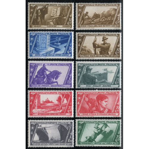 ITALY-SCOTT--No-290--305-FASCIST-MARCH-SET-MINT image