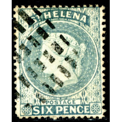 British-Colonies-1861-St-Helena-6p-Blue-Scott--No-2-VFU-H414