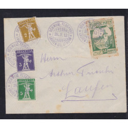 Briefmarken-schweiz-stehende-helvetia-1907-Nr96B-viererblock-ret-postfrisch Briefmarken-schweiz-stehende-helvetia-1907-Nr96B-viererblock-ret-postfrisch