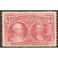 U.S.--No-244-Mint-BEAUTY---1893-$4.00-Columbian