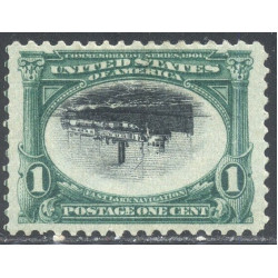 U.S.--No-294a-Mint-VF-XF-App-Cert---1901-1c-Pan-American--Inverted-Center