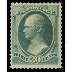 US-1873-Hamilton-30c-gray-black-Scott--No--165-mint-MH-VF-w-Cert