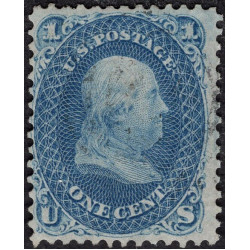 US--No-63c-Fine--Used.-Light-cancellation---rare-LAID-PAPER