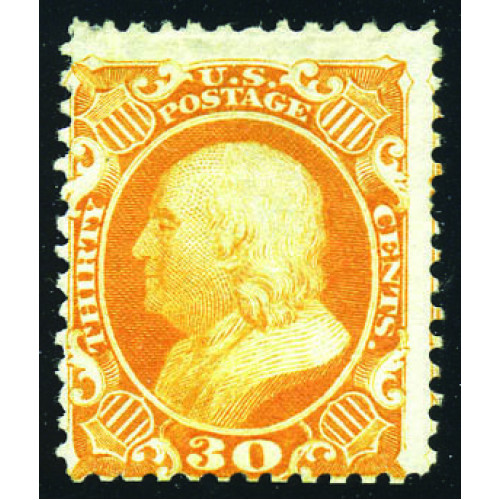 Showing image for Scott #46 Fine-unused. Pulled perf at right. Showpiece! SCV $3000 wirh 2020 PSE