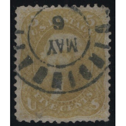 67b-Rare-VF-app.-PSE-cert-used-neat-cancel-nice-color
