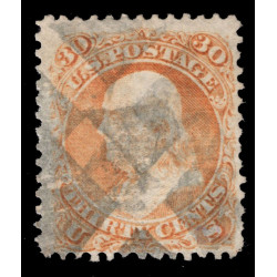 US-STAMPS-no-100-GRILLED-USED