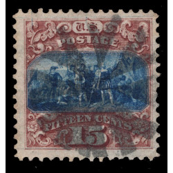 US-STAMPS-no-118-GRILLED-USED