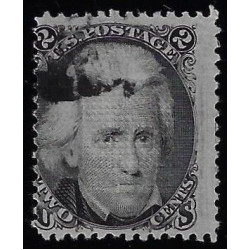 Scott #85B - $900.00 – Fine-used – ATTRACTIVE 1868 – 2¢ Z Grill. 2021 PSAG Cert.