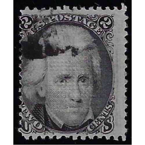 Scott #85B - $900.00 – Fine-used – ATTRACTIVE 1868 – 2¢ Z Grill. 2021 PSAG Cert. Bild