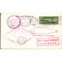 1930-New-York-USA-Graf-Zeppelin-LZ-127-Pan-America-Flight-Postcard-Cover-Sc--No-C13