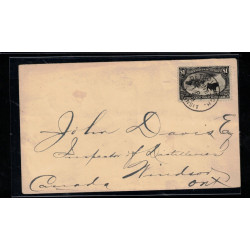 USA--No-292-Very-Fine-Used-On-Cover-To-Windsor-Canada