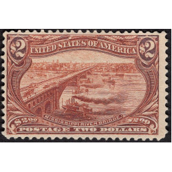 SC No 293  Very Fine, Original gum, Lightly hinged.  Cat  $1,900.00. Showpiece!