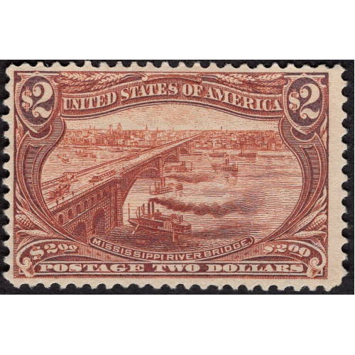 SC No 293 Very Fine, Original gum, Lightly hinged. Cat $1,900.00. Showpiece! image