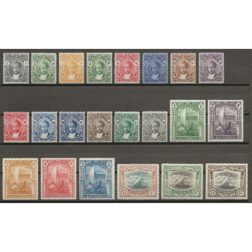 ZANZIBAR 1921 / 29 SG 276 / 297 MINT Bild